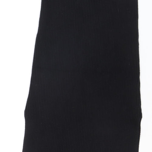 PrettyLittleThing Women’s Black Ribbed Knit High Waist Pencil Skirt Size 10