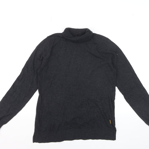 Joules Womens Black Roll Neck Long Sleeve Knit Jumper Size 10