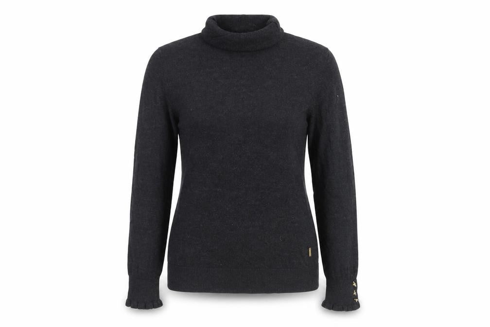 Joules Womens Black Roll Neck Long Sleeve Knit Jumper Size 10