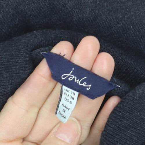 Joules Womens Black Roll Neck Long Sleeve Knit Jumper Size 10
