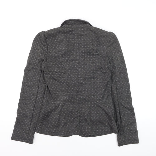 Next Women's Grey Tailored Blazer Jacket Size 10 Slim Fit