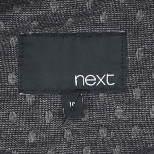 Next Women's Grey Tailored Blazer Jacket Size 10 Slim Fit