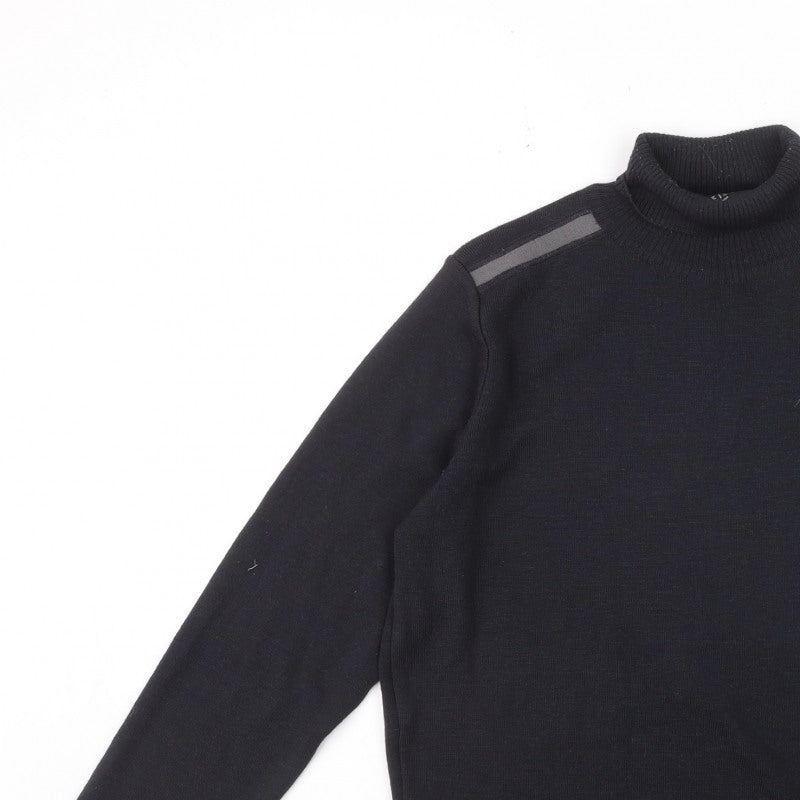 Reiss Men's Black Roll Neck Slim Fit Knit Jumper Size S