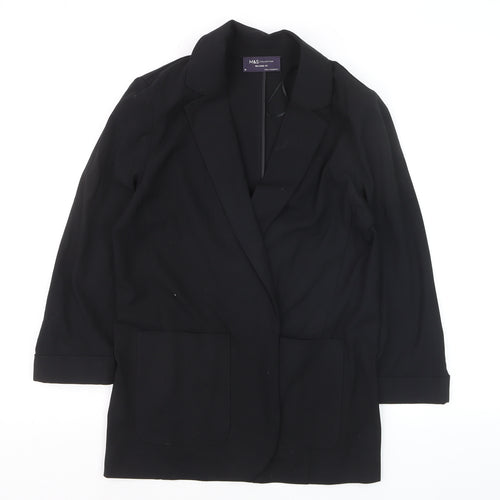 Marks and Spencer Women’s Black Relaxed Fit Blazer Size 10