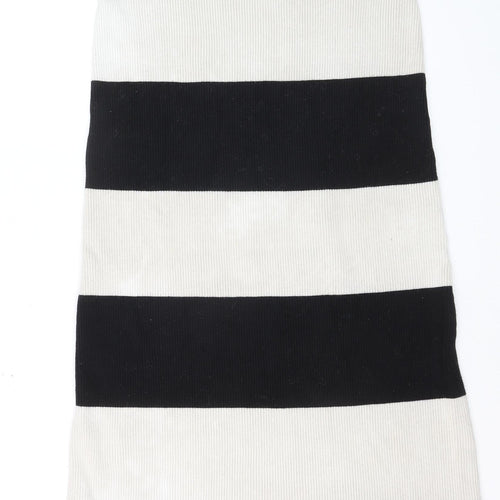 4th & Reckless Women’s Black White Striped Knit Pencil Skirt Size 18