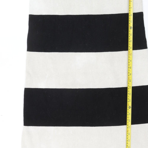 4th & Reckless Women’s Black White Striped Knit Pencil Skirt Size 18