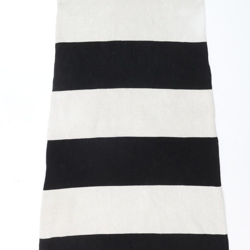 4th & Reckless Women’s Black White Striped Knit Pencil Skirt Size 18