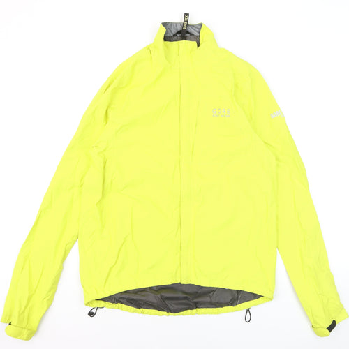 Gore Bike Wear Men's Yellow M Windproof Waterproof Cycling Jacket