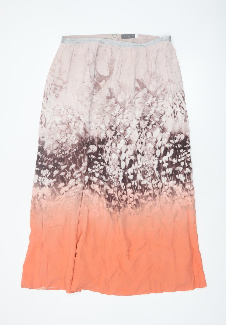 Mint Velvet Women’s Multicoloured Size 14 A-Line Midi Skirt