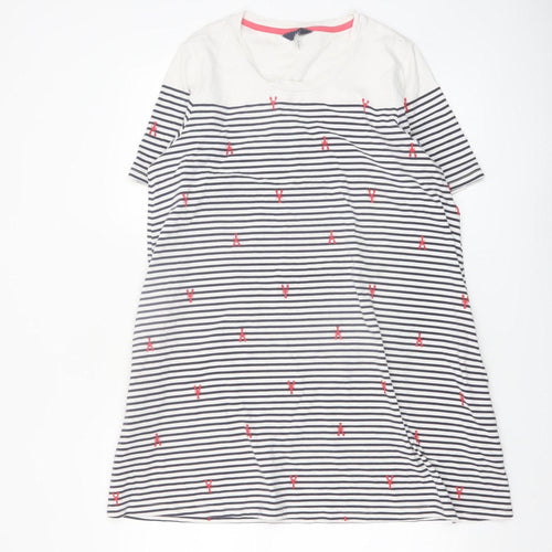 Joules Women’s Multicoloured Stripe T-Shirt Dress Size 14