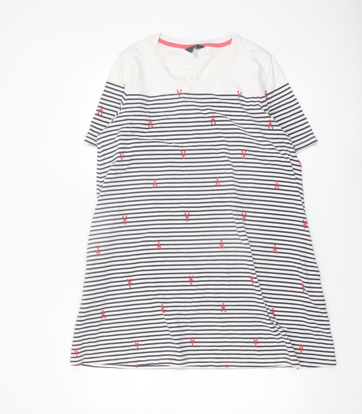 Joules Women’s Multicoloured Stripe T-Shirt Dress Size 14
