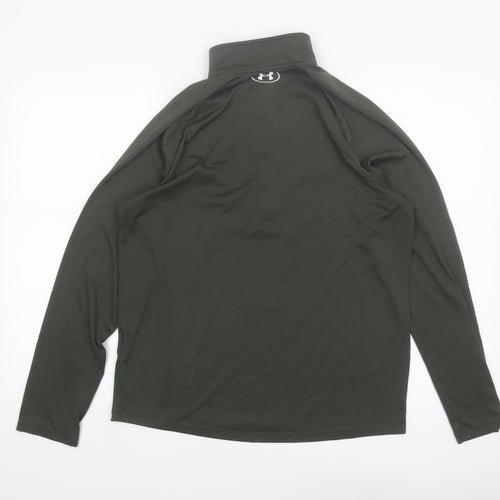 Under Armour Men Green M 1/4 Zip Long Sleeve Pullover Top
