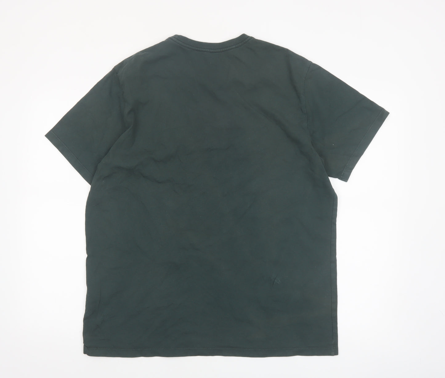 Levi's Men's Green Crew Neck Cotton T-Shirt Size L Regular Fit