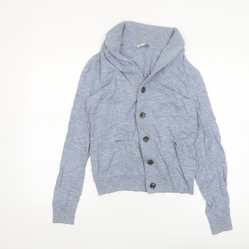 Gap Women's Blue Cotton Button Cardigan XS