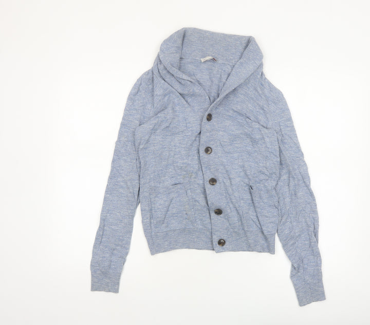 Gap Women's Blue Cotton Button Cardigan XS