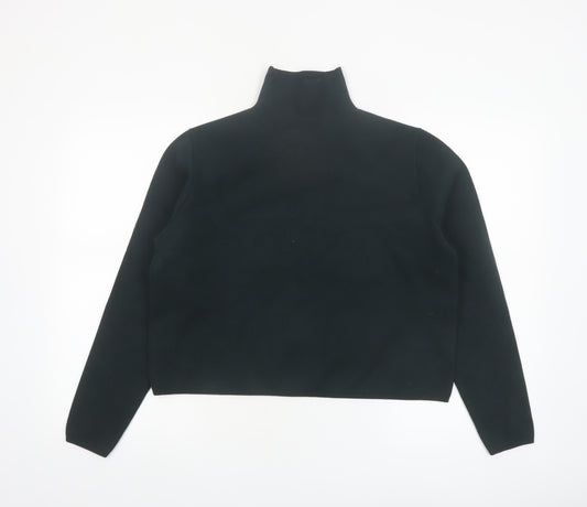 & Other Stories Womens Black Roll Neck Slim Fit Jumper Size 8