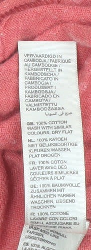 Fat Face Women’s Pink Cotton Button Cardigan Size 10