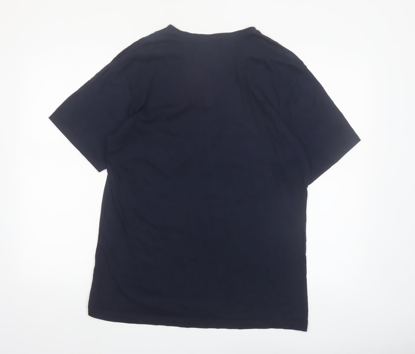 Tommy Hilfiger Men's Navy Blue Slim Fit V-Neck T-Shirt XL