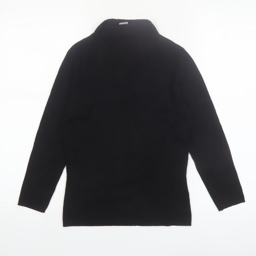 Warehouse Women’s Black Roll Neck Long Sleeve Knit Jumper Size 10