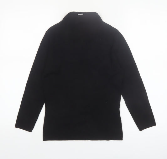 Warehouse Women’s Black Roll Neck Long Sleeve Knit Jumper Size 10