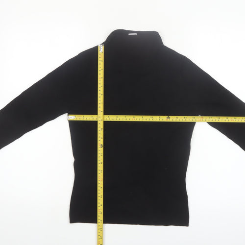 Warehouse Women’s Black Roll Neck Long Sleeve Knit Jumper Size 10