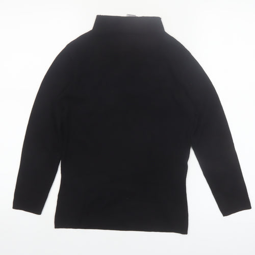 Warehouse Women’s Black Roll Neck Long Sleeve Knit Jumper Size 10
