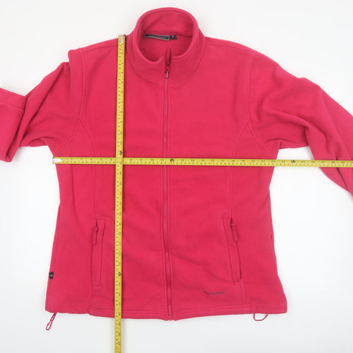 Mountainlife Women's Pink Fleece Jacket Size 18 Full Zip Lightweight Outdoor
