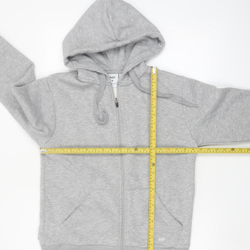 MP Men's Grey Full Zip Fleece Hoodie Size M Regular Fit