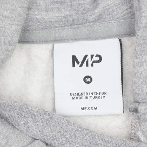 MP Men's Grey Full Zip Fleece Hoodie Size M Regular Fit