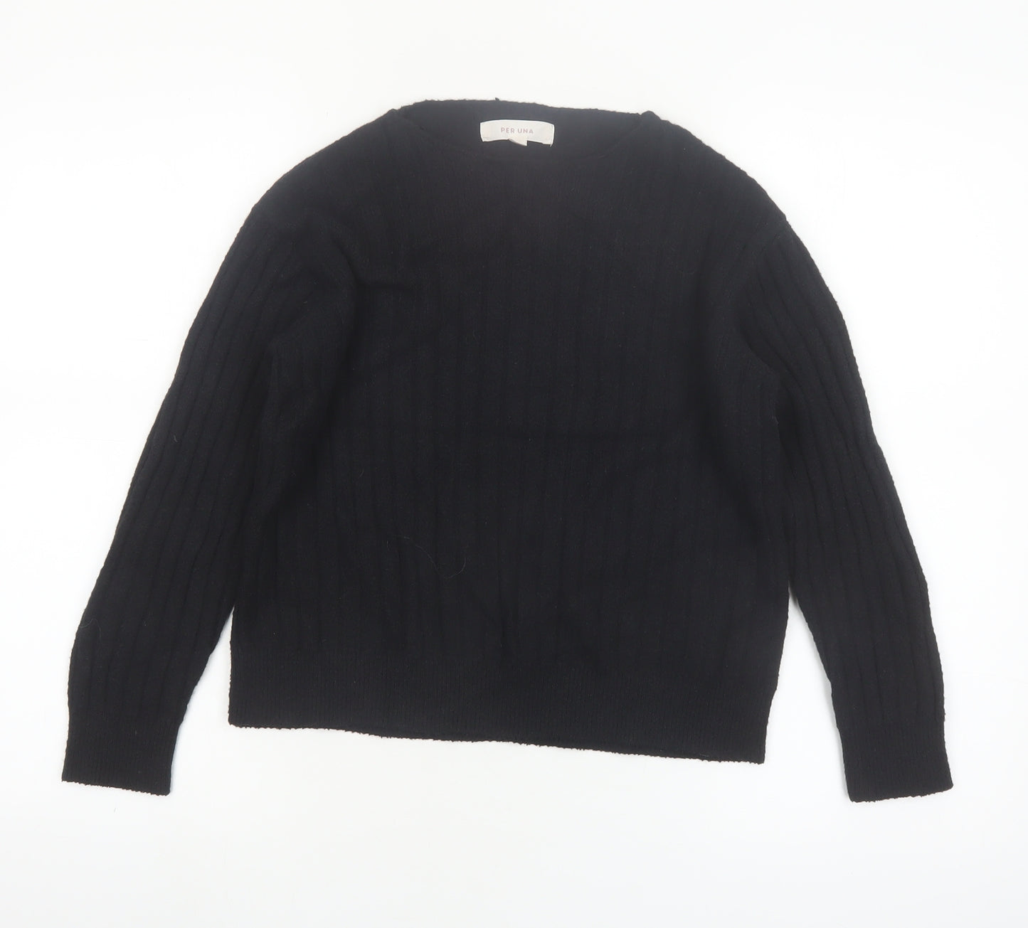 Marks and Spencer Per Una Women's Black XS Knit Pullover Jumper