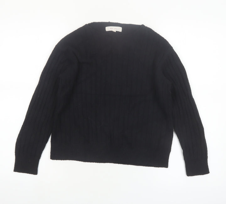 Marks and Spencer Per Una Women's Black XS Knit Pullover Jumper