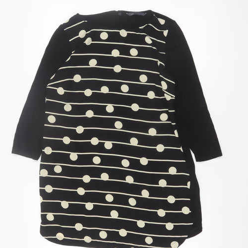 Marks and Spencer Women’s Black Polka Dot Tunic Blouse Size 10