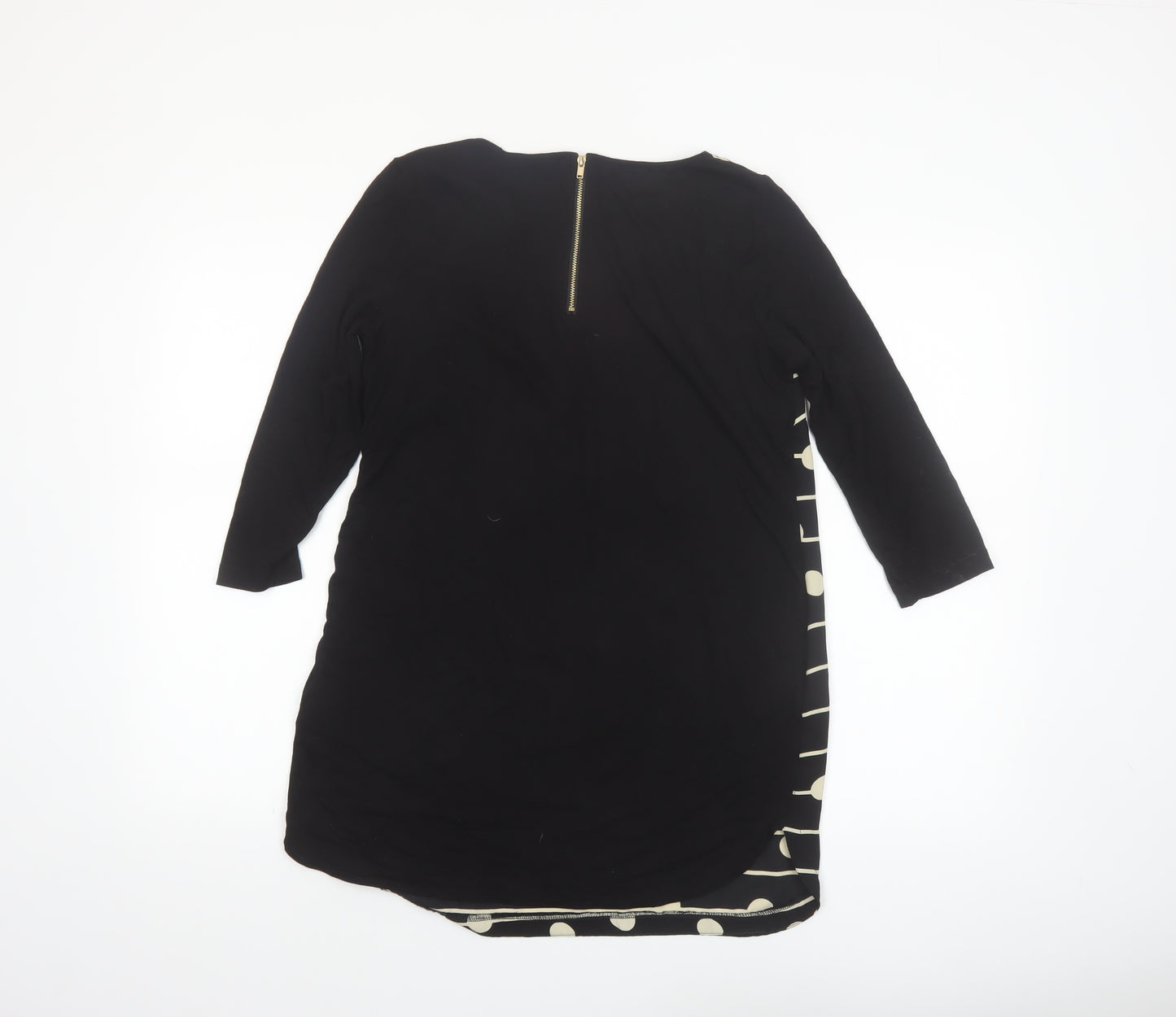 Marks and Spencer Women’s Black Polka Dot Tunic Blouse Size 10