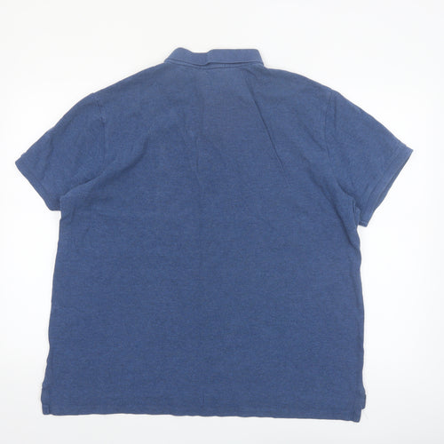 Polo Ralph Lauren Men's Blue Custom Slim Fit Cotton Polo XXL