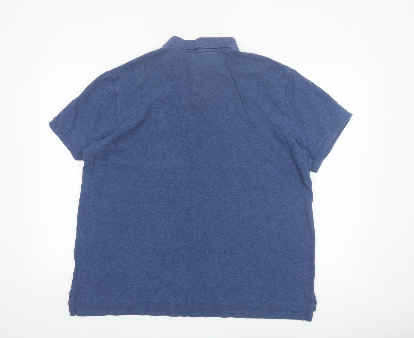 Polo Ralph Lauren Men's Blue Custom Slim Fit Cotton Polo XXL