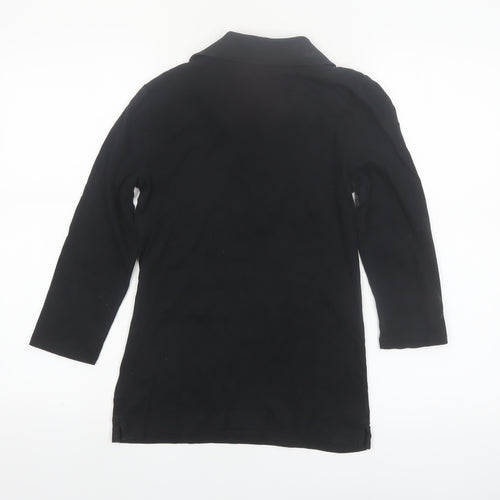 Ralph Lauren Women’s Black Long Sleeve Polo Shirt Size S