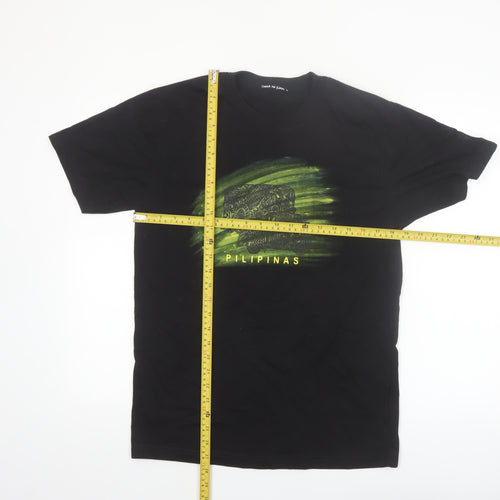 Obra Ni Juan Men’s Black Pilipinas Graphic T-Shirt Size L