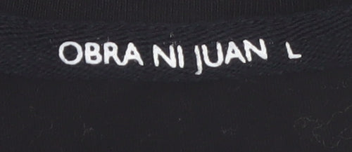 Obra Ni Juan Men’s Black Pilipinas Graphic T-Shirt Size L