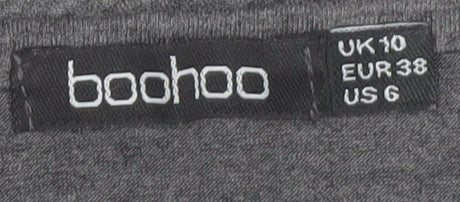 Boohoo Women’s Grey Midi Bodycon Sleeveless Dress Size 10