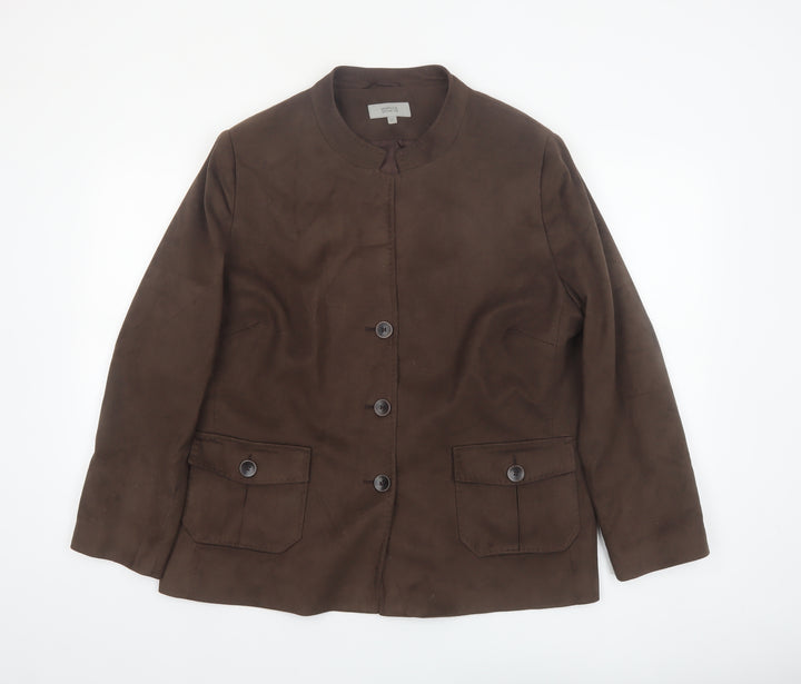 Marks and Spencer Women’s Brown Blazer Jacket Size 20 Lined Workwear