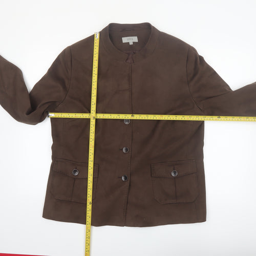 Marks and Spencer Women’s Brown Blazer Jacket Size 20 Lined Workwear