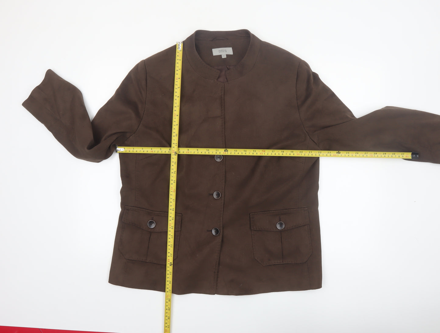 Marks and Spencer Women’s Brown Blazer Jacket Size 20 Lined Workwear