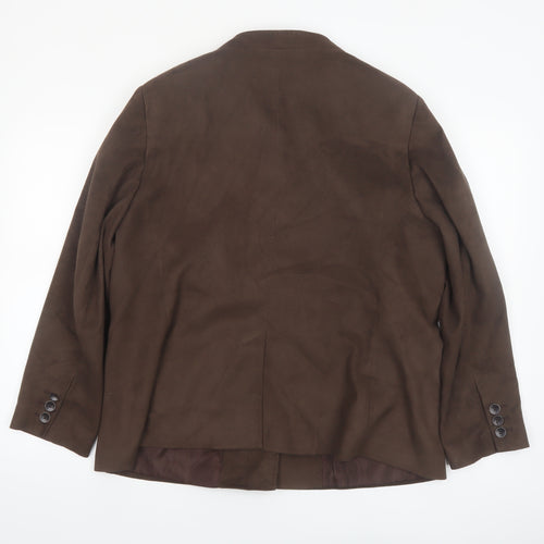 Marks and Spencer Women’s Brown Blazer Jacket Size 20 Lined Workwear