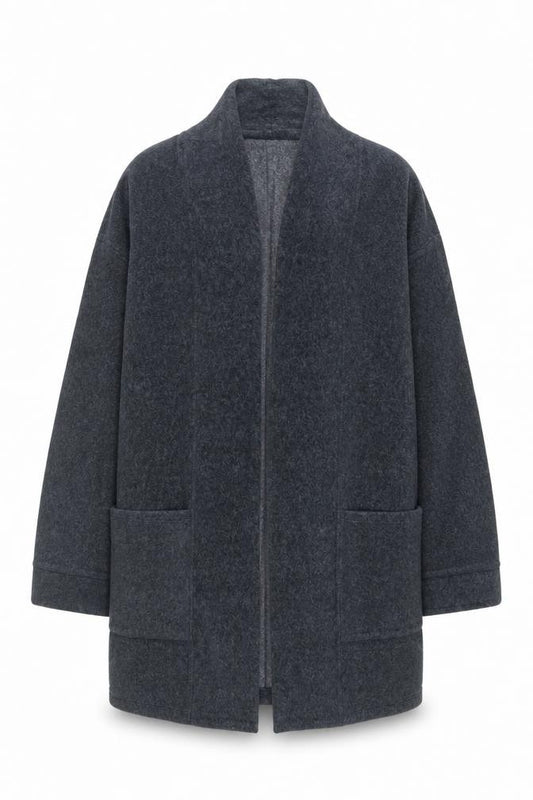 DKNY Men Grey L Robe Soft Lounge Nightwear Polyester Blend