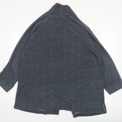 DKNY Men Grey L Robe Soft Lounge Nightwear Polyester Blend