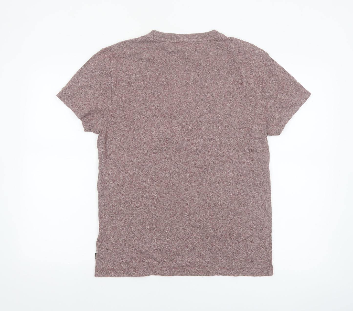 Superdry Men’s Brown Marl Crew Neck Organic Cotton T-Shirt Size M