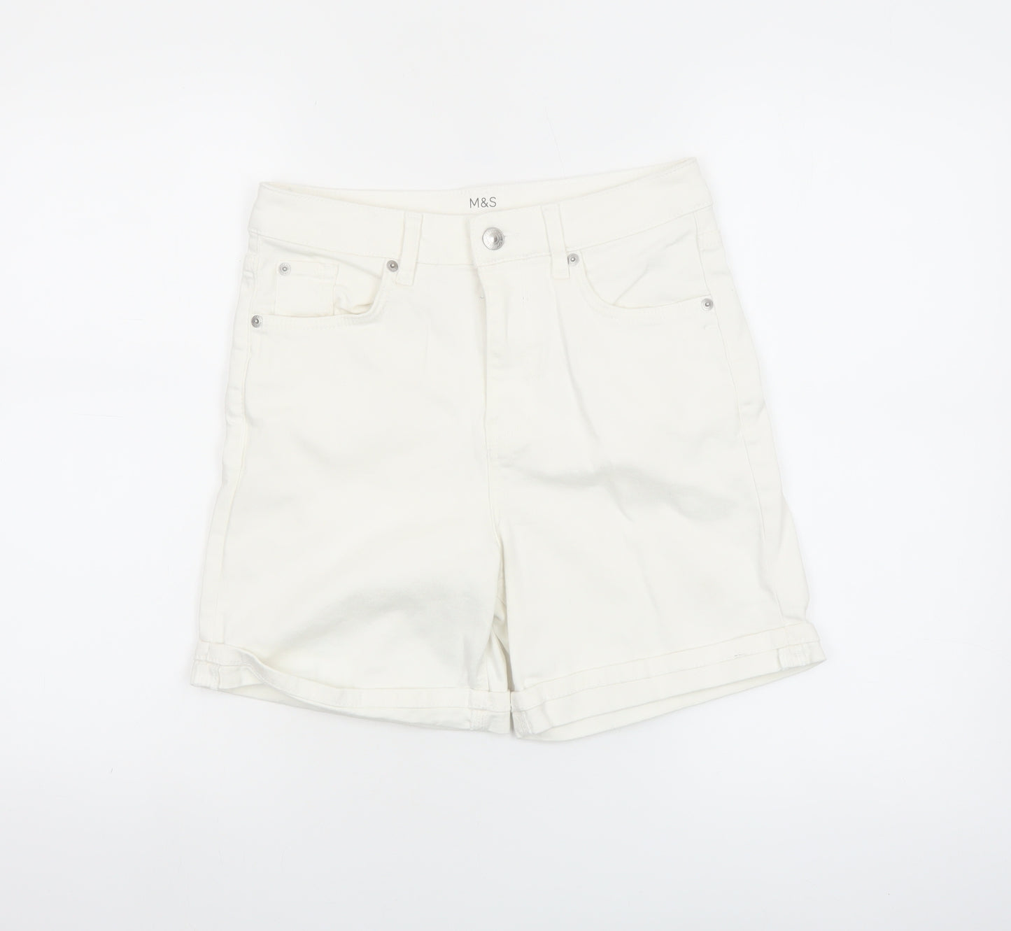 Marks and Spencer Women’s Ivory Size 6 Boyfriend Shorts