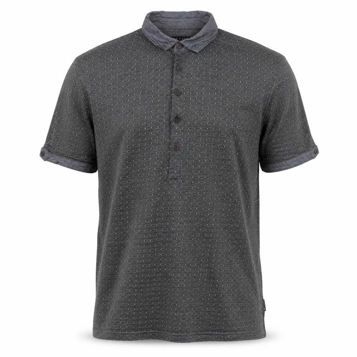 Ted Baker Men's Grey Geometric Cotton Polo Shirt Size M
