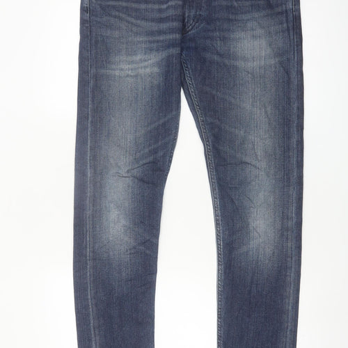 Lee Men’s Blue Luke Slim Fit Jeans W32 L34 Denim Classic