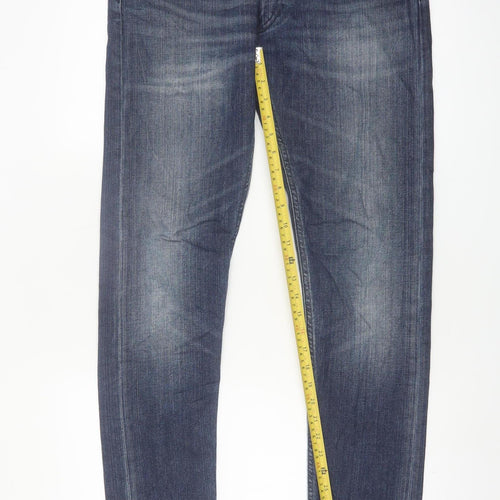 Lee Men’s Blue Luke Slim Fit Jeans W32 L34 Denim Classic